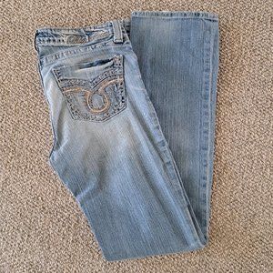 Big Star - "Kayla" - Mid Rise Boot Stonewashed Denim Jeans